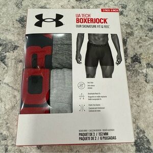Under Armour Men's Boxerjock 2-Pack - Black and Gray Size 5XL